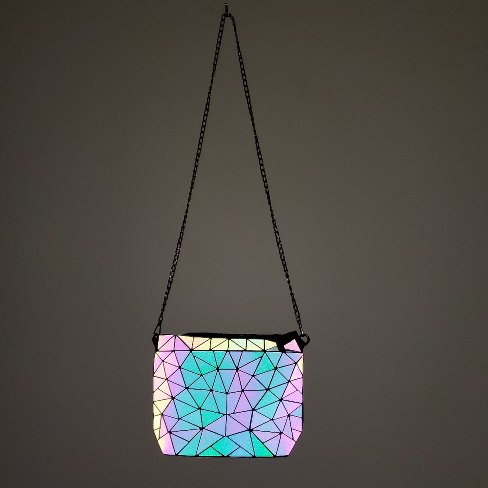 Reflective Holographic Crossbody Purse